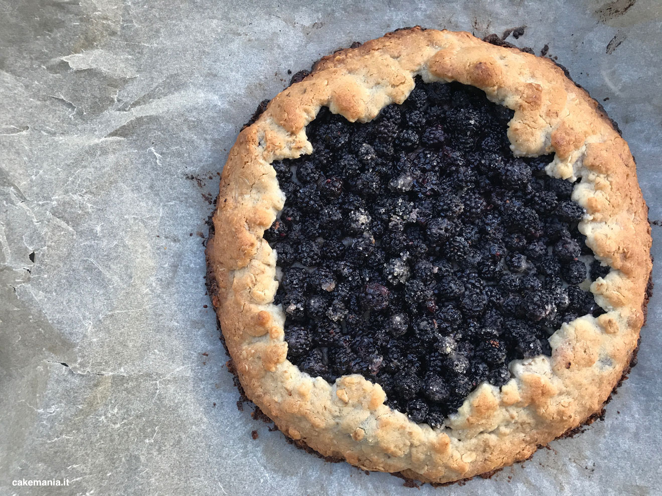 galette di more crostata