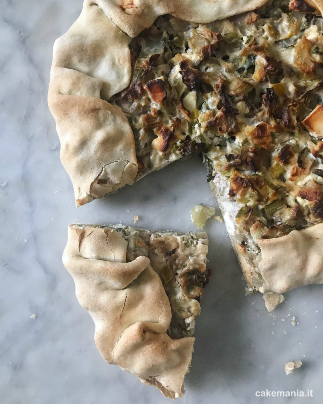 galette di verdure con pasta per torta salata fatta in casa