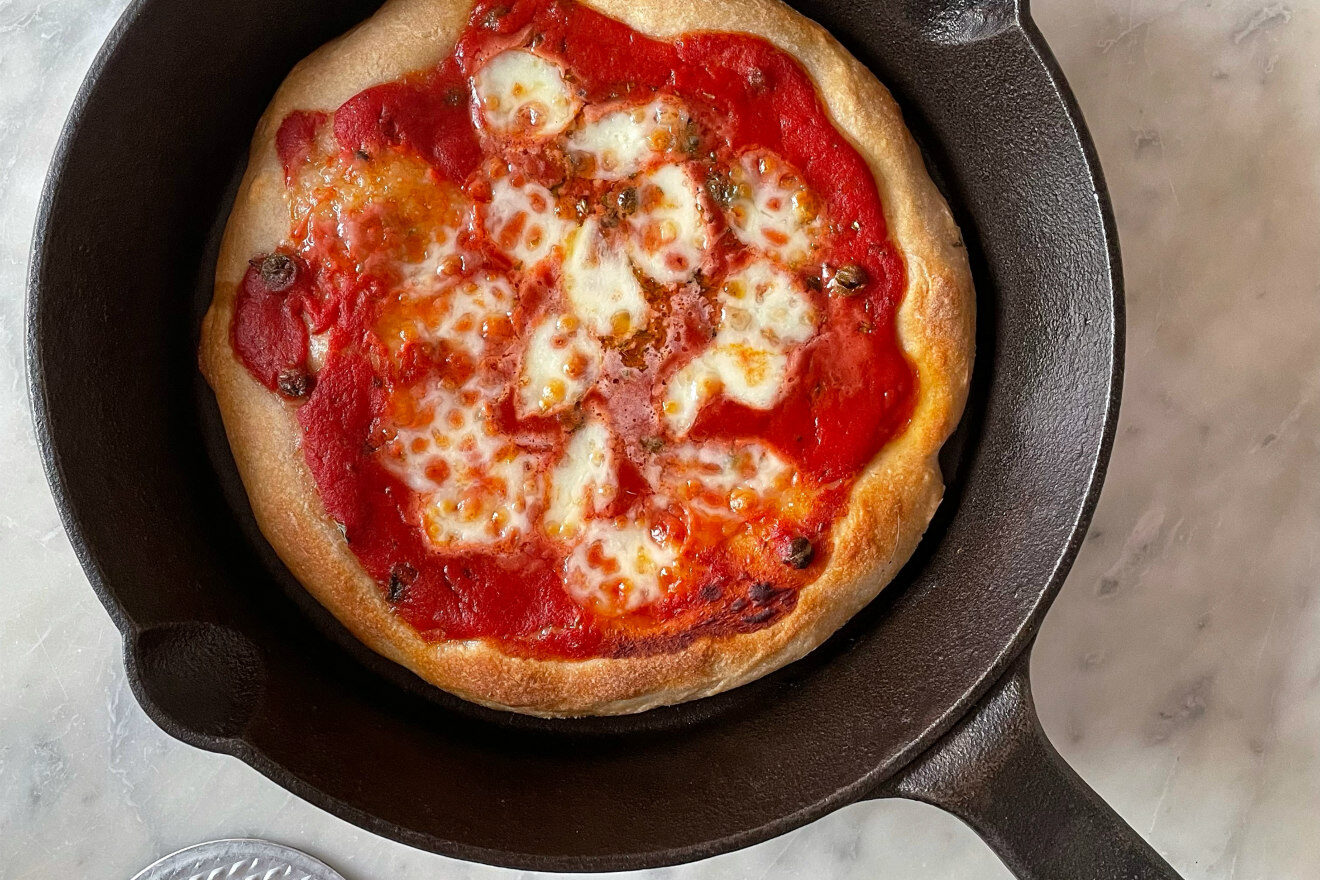 ricetta pizza in padellino