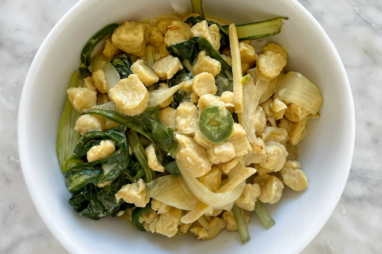 bocconcini di soia al curry