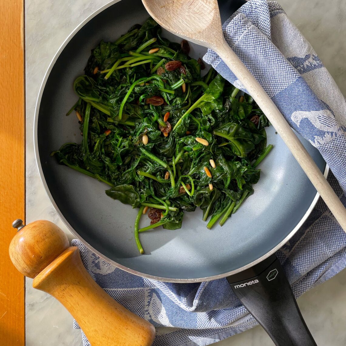 spinaci alla catalana