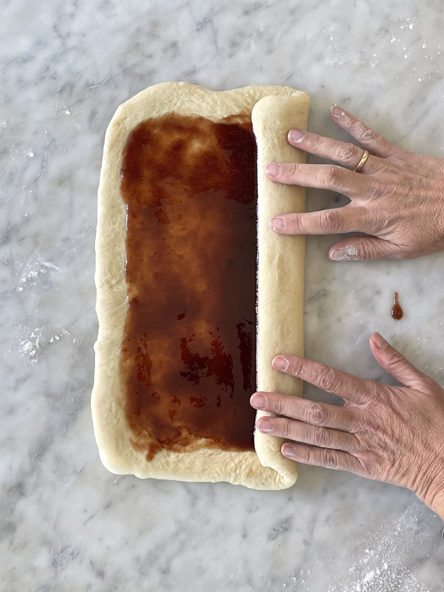 Brioche vegana ai lamponi