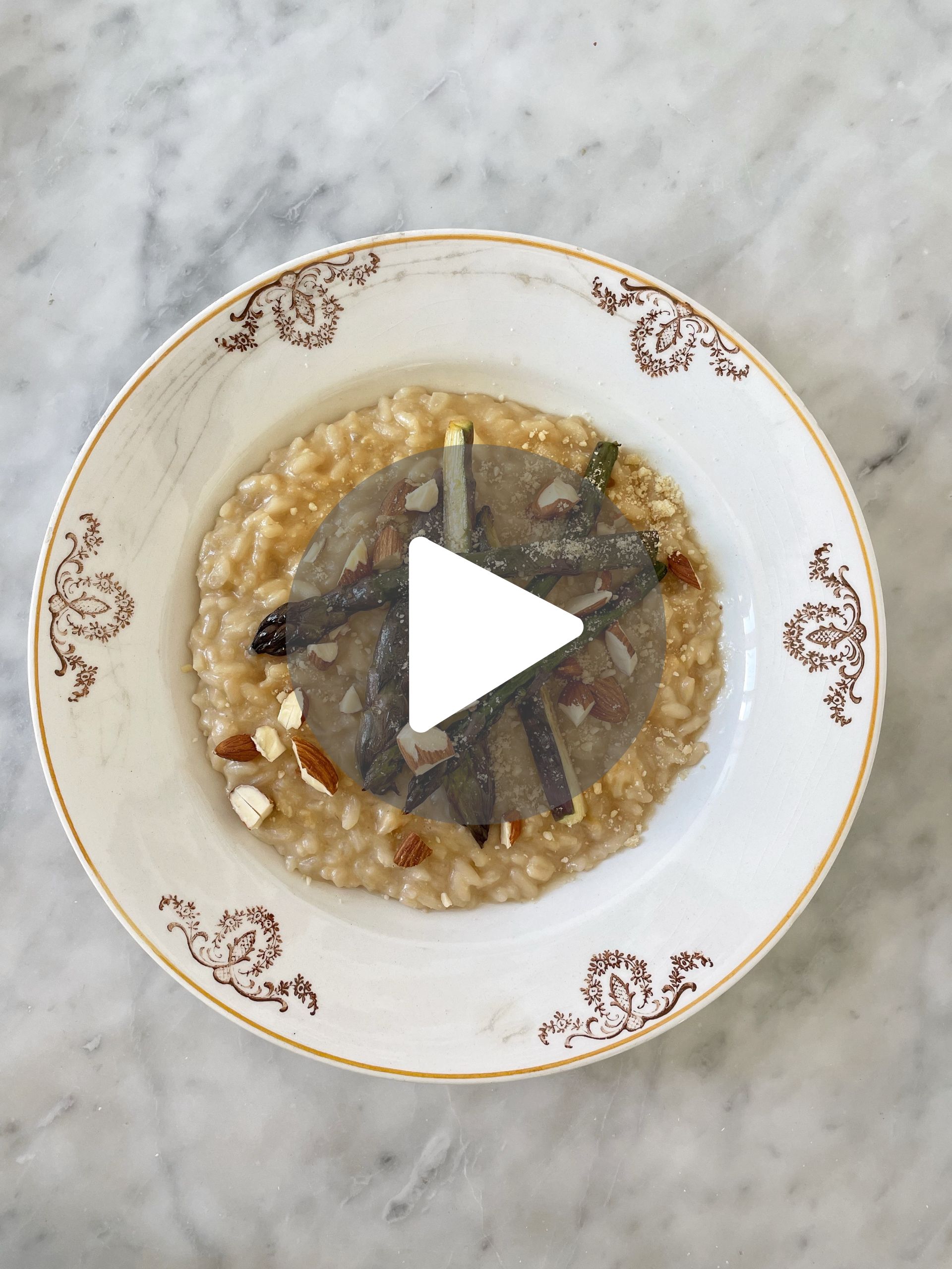 video ricetta risotto alle mandorle