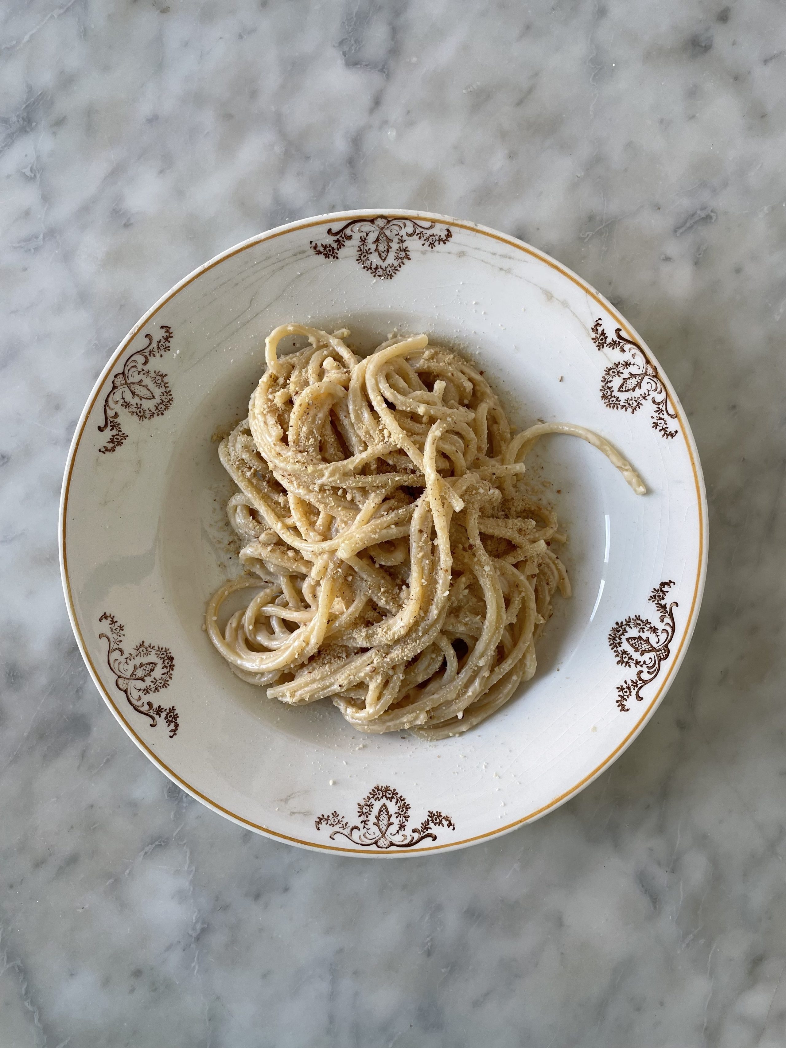 spaghetti al limone vegani