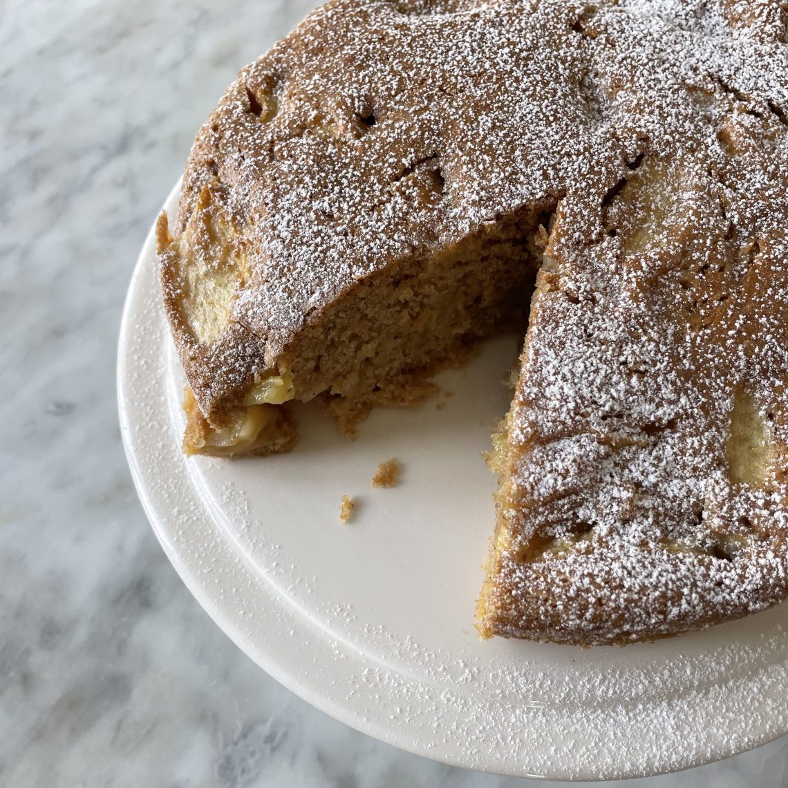 torta di mele vegana morbida